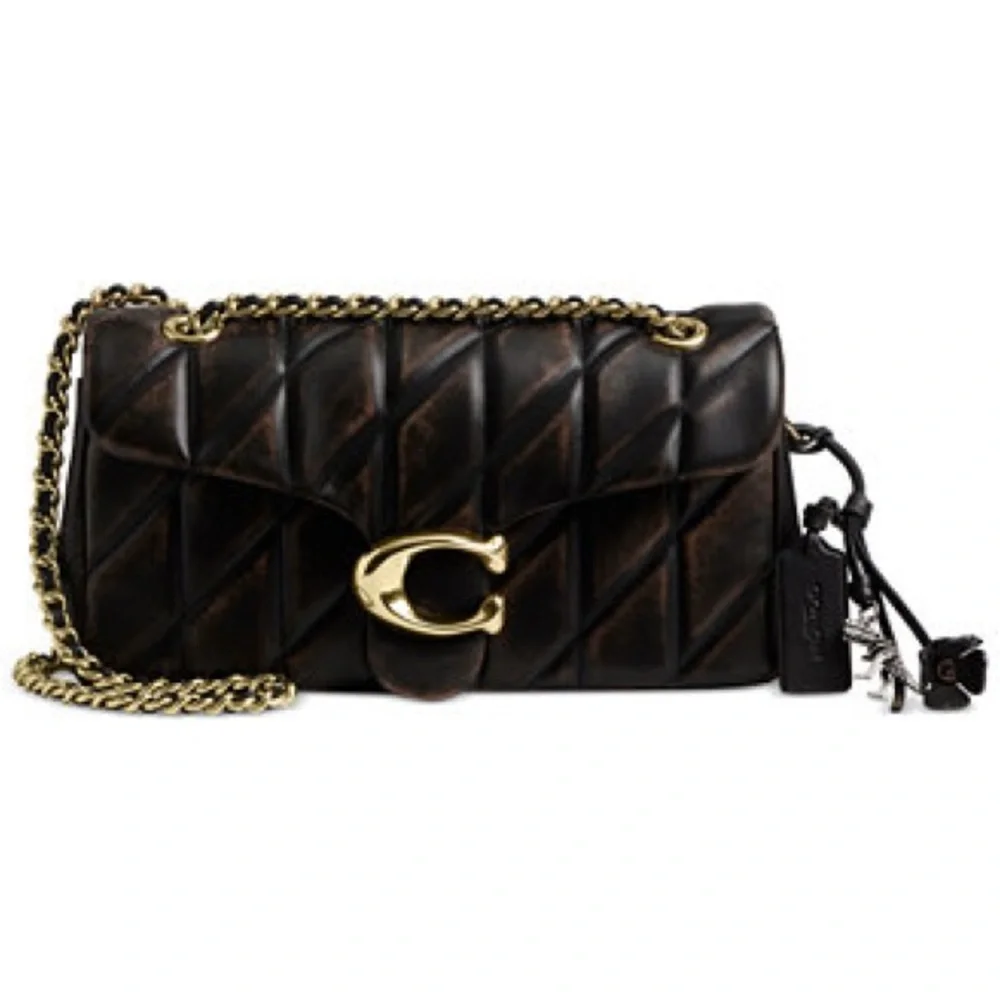 Coach Quilted Tabby 26 shoulder bag in black Nappa leather. - Picture 1 of 13